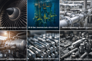 Inconel alloy applications in aerospace, oil and gas, marine engineering, chemical processing, fasteners and precision components